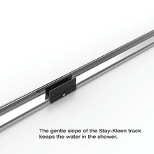 Load image into Gallery viewer, Basco Deluxe Shower Door Framed Obscure Glass Sliding Door, Silver