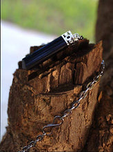 Load image into Gallery viewer, Natural Black Tourmaline Crystal Healing Necklace - for Root Chakra | Dispels Negative Energy. Guards Against Environmental Pollutants. Natural Stress Aid. Stimulates Optimism, Awareness, Happiness