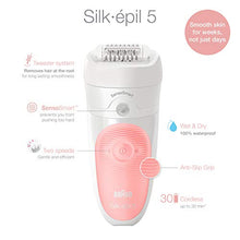 Load image into Gallery viewer, Braun Epilator Silk-épil 5 5-895, Hair Removal for Women, Shaver & Trimmer, Rechargeable, Cordless, Wet & Dry, Cleansing Brush, Beauty Kit & 5 extras