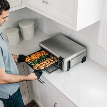 Load image into Gallery viewer, Ninja Foodi Digital Fry, Convection Oven, Toaster, Air Fryer, Flip-Away for Storage, with XL Capacity, and a Stainless Steel Finish