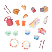 Load image into Gallery viewer, Glitter Girls Dolls by Battat – 14-inch Doll Breakfast Set – Play Food , Tea Kettle, & Table Setting Accessories – Toys for Kids Ages 3 and Up