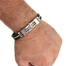 Load image into Gallery viewer, Mens Silver Farvahar Faravahar Bracelet Persian Gif Persia Art