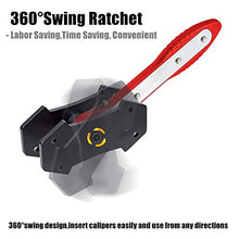 Load image into Gallery viewer, JOJOY LUX Brake Caliper Press Tool, 360 Degree Swing Ratchet Expander Wrench Car Wheel Piston Spreader with Extra 2PCS Large Plates for Single Twin Quad Sextuplet Piston Disc Brake Caliper