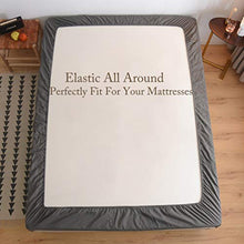 Load image into Gallery viewer, LBRO2M Bed Sheet Set Queen Size 16 Inches Deep Pocket 1800 Thread Count 100% Microfiber Sheet,Bedding Super Soft Hypoallergenic Breathable,Resistant Fade Wrinkle Cool Warm,4 Piece(Dark Grey)