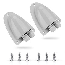 Load image into Gallery viewer, BougeRV 2 Pack Solar Double Cable Entry Gland Box, RV roof Waterproof ABS Solar Double Cable Entry housing for RVs, Boats, Yacht, Roofs,camperman for All Cable Types 14AWG to 10AWG (Gray)