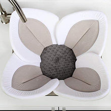 Load image into Gallery viewer, Blooming Bath Lotus Baby Bath Seat - Premium Baby Bathtub, Fits Most Sinks - Newborn & Baby Essentials - Baby Gifts - 33" - Grey/Dark Grey