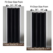 Load image into Gallery viewer, Divider Cover for Front Door Screen,Privacy Thermal Insulation Soundproofing Black Out Curtains for Bedroom Doorway Tapestry Closet Bathroom Patio Sliding Glass Doors,80 Inches Long