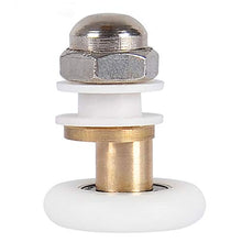 Load image into Gallery viewer, Sliding Door Pulleys Glass Bearing Rollers Shower Door Rollers Replacement Bathroom Pan Glass for Sliding Door Sliding Door Rollers Replacement Shower Door Hardware Installation Kit (diameter 19 mm)
