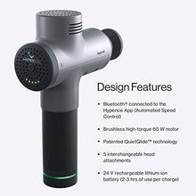 Load image into Gallery viewer, Hypervolt Bluetooth, Featuring Quiet Glide Technology - Handheld Percussion Massage Gun | 3 Speeds, 5 Interchangeable Heads | Helps Relieve Sore Muscles and Stiffness (Hypervolt w/ Bluetooth)