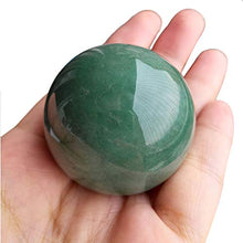 Load image into Gallery viewer, Loveliome 40 mm Green Aventurine Healing Crystal Ball, Home Decoration Fengshui Divination Sphere with Wood Stand