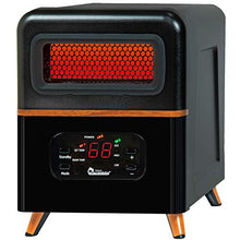 Load image into Gallery viewer, Dr Infrared Heater DR-978 Infrared Space Heater, Hybrid, Black
