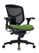 Load image into Gallery viewer, WorkPro Quantum 9000 Ergonomic Mesh/Fabric Mid-Back Manager's Chair, Lime/Black