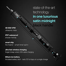 Load image into Gallery viewer, AquaSonic Black Series PRO – Ultra Whitening Toothbrush w UV Sanitizing Base – 4 Modes & Smart Timers – UV Sanitizing & Charging Travel Case – UltraSonic Electric Tooth Brush – 6 Proflex Brush Heads