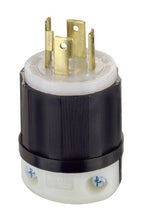 Load image into Gallery viewer, Leviton 2711 30 Amp, 125/250 Volt, NEMA L14-30P, 3P, 4W, Locking Plug, Industrial Grade, Grounding - Black-White