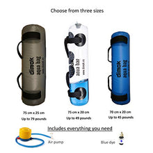 Load image into Gallery viewer, dimok Workout Sandbag Alternative Aqua Bag Training Weight Bag Sandbags for Fitness - Crossfit Water Weights Full Body Exercise Equipment - Comes w Pump (79)