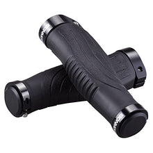 Load image into Gallery viewer, BONMIXC Non-Slip Shock Absorption Ergonomic Bike Grips Mountain Bike Handlebar Grips Bicycle Grips Lock On Aluminum Alloy Rings