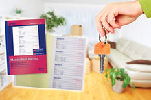 Load image into Gallery viewer, Cash Money and Rent Receipt Books, 4 Pack, Large Size, 2-Part Carbonless (White/Canary Yellow), 7-5/8 x 10-7/8 inches, by Better Office Products, 4 Sets per Page, 200 Sets per Book (800 Total Sets)