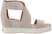 Load image into Gallery viewer, Dr. Scholl's womens Sheena Wedge Sandal, Oyster Microfiber Perforated, 8.5 US