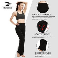 Load image into Gallery viewer, Zero Zoo Yoga Office Pants for Women, Dry Fast Women's Boot-Cut Yoga Pants High Waist Bootcut Casual Summer Lightweight Bootleg Sports Pants Tummy Control Long Workout Flare Pants 1 Pack, Coin, M