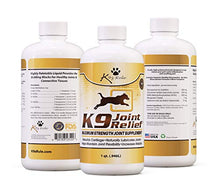 Load image into Gallery viewer, K9 Joint Relief: Glucosamine for Dogs, Liquid Joint Supplement with Chondroitin and MSM, Pain Relief for Arthritis, Hip Dysplasia, Aging, Etc., 32 Ounce