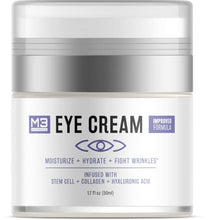 Load image into Gallery viewer, M3 Naturals Anti-Aging Eye Cream for Dark Circles and Puffiness with Collagen, Hyaluronic Acid & Fruit Stem Cell - Fight Eye Bags, Fine Lines, Puffiness, Under Eye & Wrinkles for Men & Women 1.7 oz