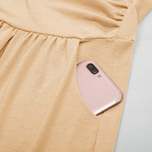 Load image into Gallery viewer, GRACE KARIN Women Strapless Ruched Maxi Dress with Pocket Size XL Light Coffee