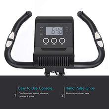 Load image into Gallery viewer, MaxKare Folding Magnetic Upright Exercise Bike w/Pulse Sensor/LCD Monitor Indoor Cycling Bike Stationary Bike Recumbent Exercise Bike with Arm Resistance Bands, Perfect for Home Use