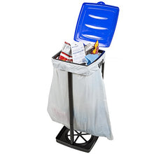 Load image into Gallery viewer, Wakeman Portable Trash Bag Holder- Collapsible Trashcan for Garbage and Indoor/Outdoor Use Outdoors -Ideal for Camping Recycling and More (Blue)