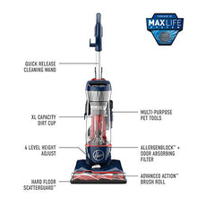 Load image into Gallery viewer, Hoover UH74110 Pet Max Complete Bagless Upright Vacuum Cleaner, Blue Pearl