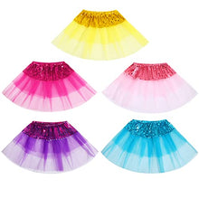 Load image into Gallery viewer, 10 Pieces Princess Tutu Skirts for Kids Rainbow Ballet Costume Dress Up Clothes with Accessories for Little Girls Party (10 pcs)
