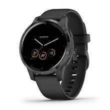 Load image into Gallery viewer, Garmin 010-02172-11 Vivoactive 4S, Smaller-Sized GPS Smartwatch, Features Music, Body Energy Monitoring, Animated Workouts, Pulse Ox Sensors And More, Black