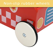 Load image into Gallery viewer, Red Aircraft Wooden Baby Push Walker - 2-in-1 Toddler Push & Pull Toys Learning Walker Stroller Walker with Wheels for Baby Girls Boys 1-3 Years Old