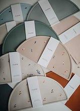 Load image into Gallery viewer, mushie Silicone Placemat for Kids | BPA-Free Non-Slip Design (Lilac Flowers)