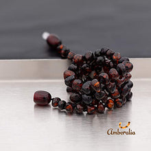 Load image into Gallery viewer, Amberalia knotted Baltic Amber Necklace, Lab-tested, Certified Genuine Amber - SIZES FOR EVERYBODY - Boost immune System -Polish Cherry- S (13”)