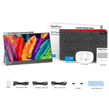 Load image into Gallery viewer, Portable Monitor Bundle - 4K 15.6 Inch Adobe 100% Touchscreen & FHD 1080P 15.8 Inch Second External Monitor for Laptop, MacBook, PS5, PS4, Xbox, Switch