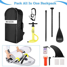 Load image into Gallery viewer, ANCHEER Inflatable Stand Up Paddle Board (6 Inches Thick), iSUP Package W/Premium SUP Accessories & Backpack, Wide Non-Slip Deck, Big Fin, Adjustable Paddle, Leash, Hand Pump,Youth & Adult