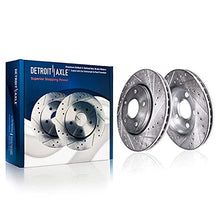 Load image into Gallery viewer, Detroit Axle - Front & Rear Drilled Slotted Rotors + Ceramic Brake Pads Replacement for Lexus ES350 Toyota Avalon Camry - 10pc Set