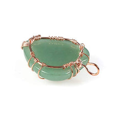 Load image into Gallery viewer, Top Plaza Natural Green Aventurine Healing Crystals Necklace Tree of Life Wire Wrapped Stone Heart Pendant Necklaces Reiki Quartz Jewelry for Womens Girls Ladies