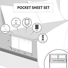 Load image into Gallery viewer, Comfort Spaces Colin 9 Piece Comforter Set All Season Microfiber Stripe Printed Bedding and Sheet with Two Side Pockets, Full, Red/Grey