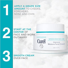 Load image into Gallery viewer, Curél Intensive Moisture Face Moisturizer Lotion, Hydrating Face Cream for Dry Sensitive Skin, Anti-Aging Fragrance-Free Anti-Wrinkle Moisturizer, 1.4 Oz