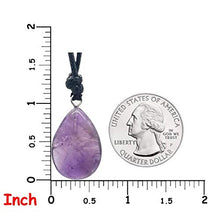 Load image into Gallery viewer, BARBARI Jewelry Amethyst Gemstone Crystal Necklace | Handmade Gift for Him and Her+ FREE Gift Wrap+ FREE Gift! High Quality Natural Rock Healing Pendant for Men and Women