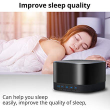 Load image into Gallery viewer, Magicteam Sound Machines White Noise Machine with 20 Non Looping Natural Soothing Sounds and Memory Function 32 Levels of Volume Powered by AC or USB and Sleep Sound Timer Therapy for Baby Kids Adults