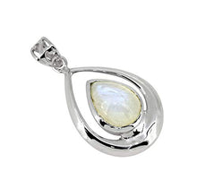 Load image into Gallery viewer, YoTreasure 1.45" Moonstone Solid 925 Sterling Silver Chain Pendant Jewelry