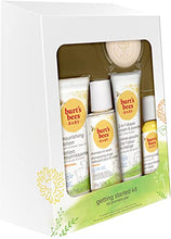 Load image into Gallery viewer, Burt's Bees Baby Getting Started Gift Set, 5 Trial Size Baby Skin Care Products, Lotion, Shampoo & Wash, Daily Cream-to-Powder, Baby Oil and Soap, Yellow