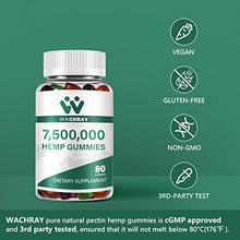 Load image into Gallery viewer, WACHRAY Hemp Gummies for Pain & Anxiety, Natural Support Better Strength Sleep Stress Relax Inflammation Calming, from Organic Hemp Seed Oil Extract Candy Gummy, Low Sugar (3 Packs)