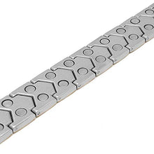 Load image into Gallery viewer, MagnetRX® Ultra Strength Magnetic Bracelet - Arthritis Pain Relief & Carpal Tunnel Relief Magnetic Therapy Bracelets for Men - Adjustable with Sizing Tool (Silver & Gold)