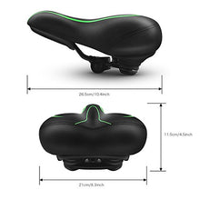 Load image into Gallery viewer, BLUEWIND Bike Seat, Most Comfortable Bicycle Seat Memory Foam Waterproof Bicycle Saddle - Dual Shock Absorbing with Mounting Wrench - Best Stock Bicycle Seat Replacement for Mountain Bikes, Road Bikes