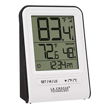 Load image into Gallery viewer, La Crosse Technology 308-1409WT-CBP Wireless Temperature Station with Time,White,