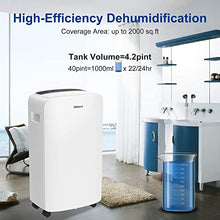Load image into Gallery viewer, Shinco 2,000 Sq.Ft Dehumidifier for Basements, Home, Office, Bedroom, Bathroom, Laundry room and Garage. Auto or Manual Drain, Quietly Remove Moisture & Control Humidity