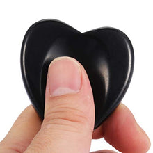 Load image into Gallery viewer, rockcloud Worry Stone,Thumb Palm Stones for Anxiety, Healing Crystal, Heart Shape, Black Obsidian